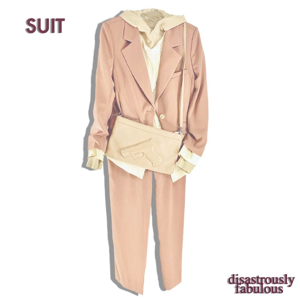 Jonathan Simkai Nude/Pink Suit